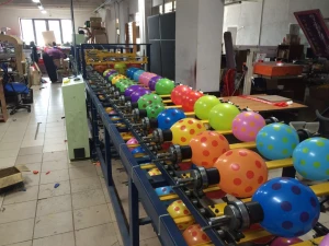 Automatic balloon printing machine for 5 sides
