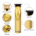 0mm Gold Metal Hair Clipper Barbershop Cordless hair Trimmer Electric Baby Hair Cutting Machine