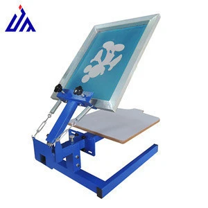 1 color multi color label portable octopus hand manual clothes screen printer for clothes
