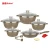 Import 10 pcs cast cooking pots pan aluminum non stick cookware sets from China