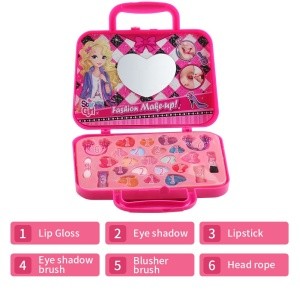 100% Natural Formula Kids Pretend Play Makeup Handbag For Girls Children Fashion Water Soluble Cosmetics Toy Sets