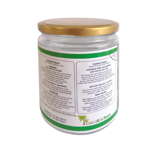 100% Natural Organic Cold Pressed Virgin Coconut Oil Hair ...
