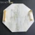 Import 100% Natural Stone 30x32cm White Hexagon Marble Tray from China