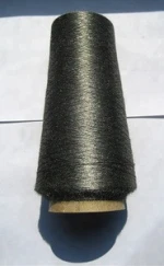100% SS Nm 11/2  spun stainless steel yarn for glass industry