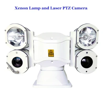 1000m Night Vision 2PCS Xenon Lamp Vehicle PTZ CCTV Camera