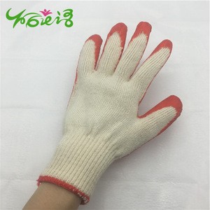 10gauge 55g Latex rubber coated protective hand labour gloves