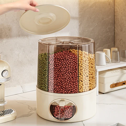 Rice Stack Box Buy 10kg Proof Rice Storage Box Rotating Grain Storage Box For Kitchen ...