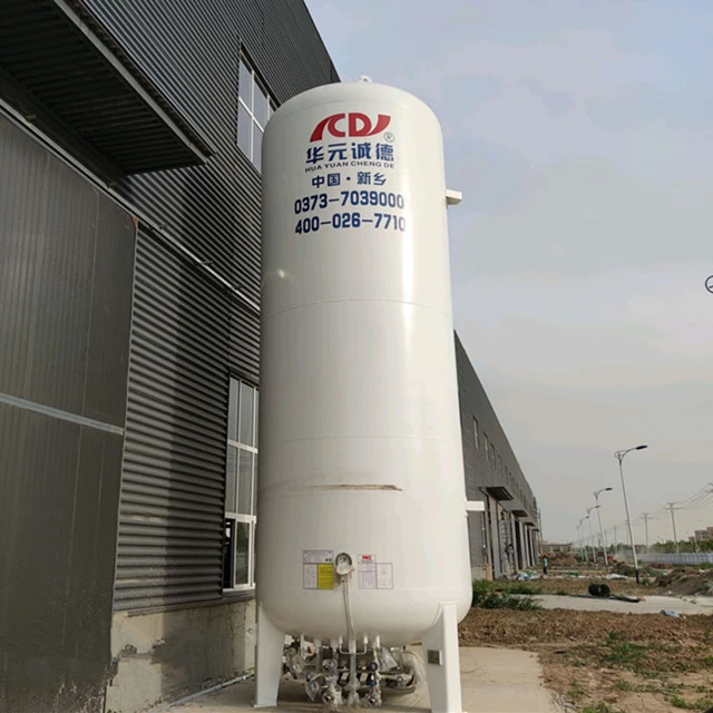 10m3 Cryogenic Vacuum Tank Liquid Pressure Tank For Oxygen Storage