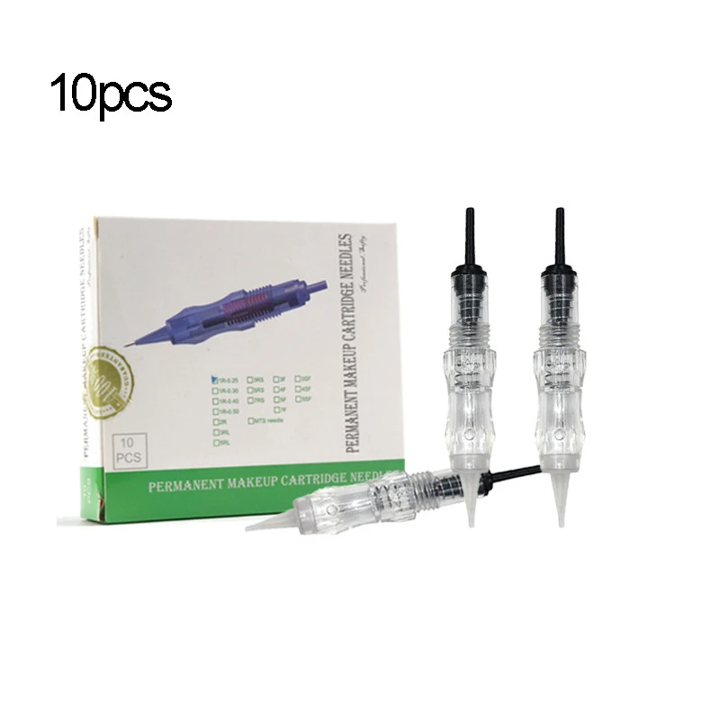 10pc disposable sterilized tattoo cartridge 1r 3r 5r permanent makeup rotary tattoo machine needle cartridges