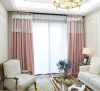 10#Pink lace valance high shading curtains bay window for girls bedroom fancy design