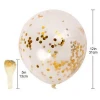 12 Inch Gold Latex Confetti Balloons For Wedding Celebration
