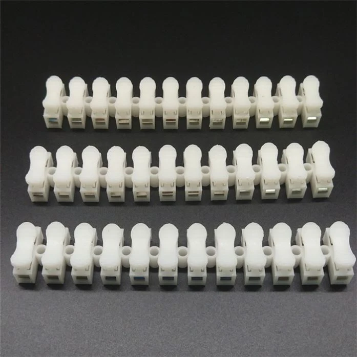 12 Position quick Splice lock Wire terminals Electrical Wire Connector Strip fast connection Push in Cable Terminal Block