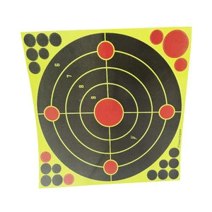 12&#39;&#39; shooting target fluorescence Durable Shooting splatter target paper target practice paper