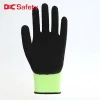 13 gauge polyester liner foam latex palm coating working microflex protective impact neoprene gloves