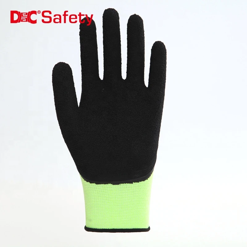 13 gauge polyester liner foam latex palm coating working microflex protective impact neoprene gloves