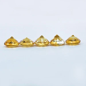 13 mm Round Faceted Round Citrine Gemstone, Natural Gemstone Yellow Gemstone, Wholesale Loose Gemstone