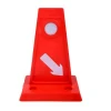 20*14*29cm High Quality Small Plastic Road Lane Separator Triangle TPU Delineator Lane Divider for Traffic Safety