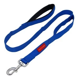 2017 new trendy pet products Padded Handles Durable Nylon Dog Leash 1 leash 2 handles pet accessories