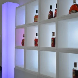 2017 night club wall decor Lighting liquor cabinet and other bottle display