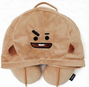 2018 Bulletproof Youth League Hooded U-Block BTS Kpop Cartoon BT21 Neck Cushion Pillow Travel Pillow