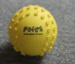 2018 Custom purple Rubber Dog Tennis Ball with Logo Printing