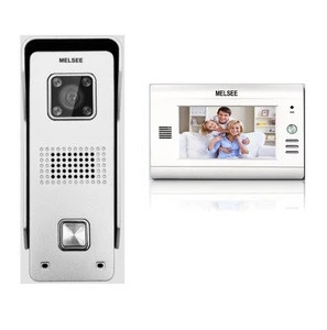 2018 factory cheap price video door phone,4 wire door phone video intercom villa home security system