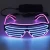 Import 2018 hot product led dancing glasses,blue el wire glow sun glasses,led party glasses with EL wires from China