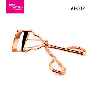 2018 private label luxury stainless steel rose gold eyelash curler wholesale