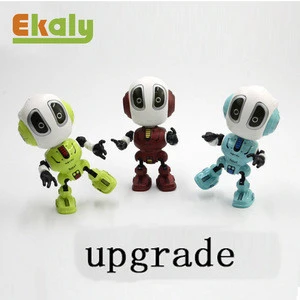 2019 kids Intelligent electronic alloy robot mini toy die cast recording robot toys