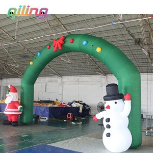 2019 new design high quality outdoor inflatable christmas tree arch for decoration