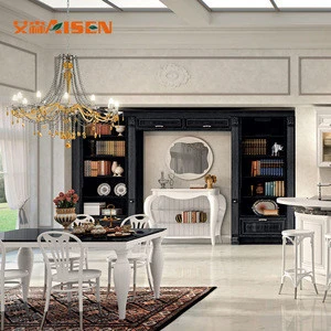 2019 New Model Home Furniture kitchen cabinet solid wood