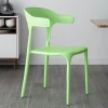 2020 Famous Italy design dining room furniture Full PP plastic stackable dining chair