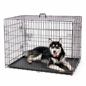 2020 Hot Selling high quality  Portable Collapsible Removable  Comfortable Multi-size Household Outdoor Carrying  Metal Pet Cage