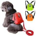 2020 Hot Selling Small Cute Dogs Pet Harness Backpack Travel Outdoor Hiking Adjustable Leash Saddle bag  Au Germany EU USA