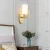Import 2020 light luxury American double head wall lamp modern minimalist residential light hotel home bedside all copper wall lamps from China