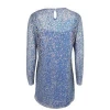 2020 New Design Lady Lace Sequins Party Cocktail Dress Shiny Long Sleeve Club Dress With Lining