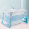 2020 OEM Collapsible Portable Plastic Foldable Toddler Infant Newborn Baby Kids Bath Tub for Baby