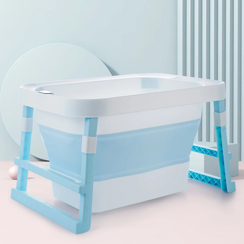 2020 OEM Collapsible Portable Plastic Foldable Toddler Infant Newborn Baby Kids Bath Tub for Baby