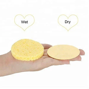 2020 OEM Hot Sell Private Label Wholesale Facial Cleaning Compressed Cellulose Sponge Manufacturer