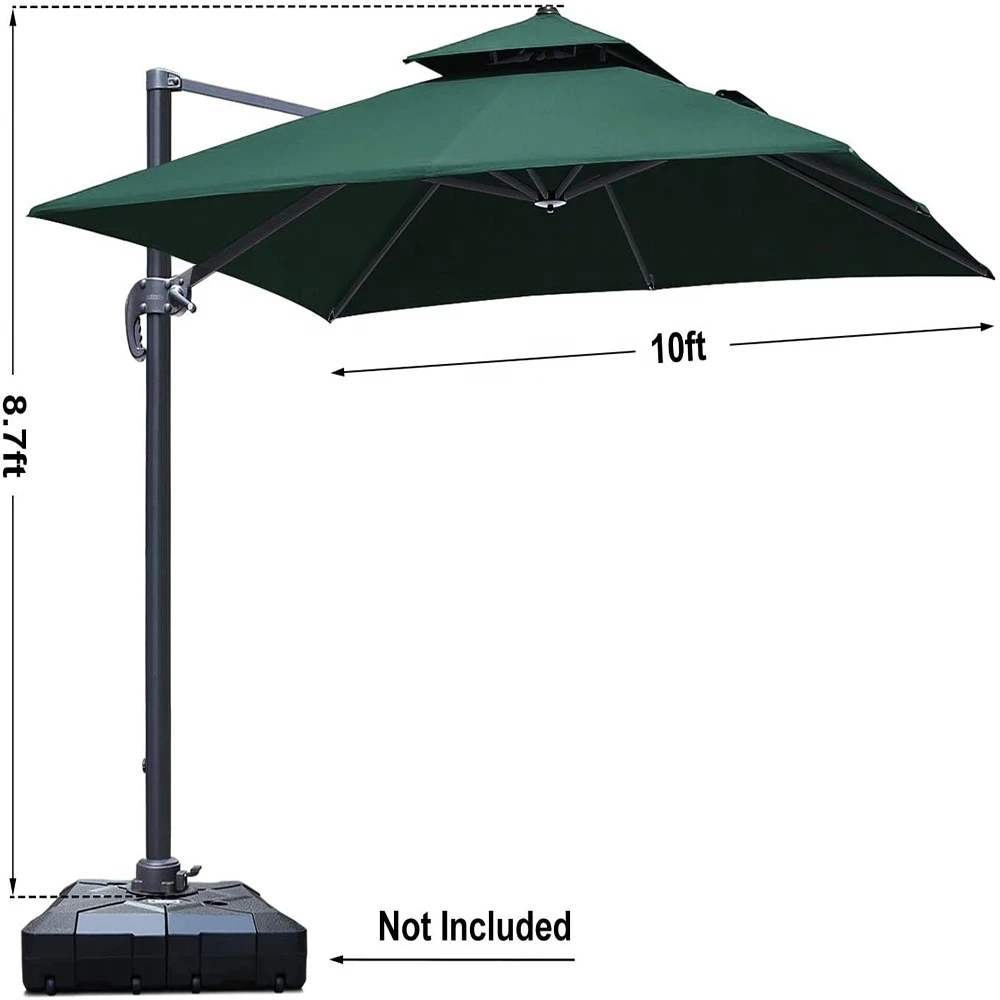 2020 Top Sale Waterproof High Quality Outdoor Garden Parasols Umbrella, China Furniture Square Aluminum Roma Patio Umbrellas/