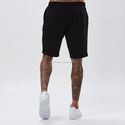2021 BEST Hot Selling Black New Cotton Fleece Designs Custom Own Logo Low MOQ Jogger Mens Gym Shorts