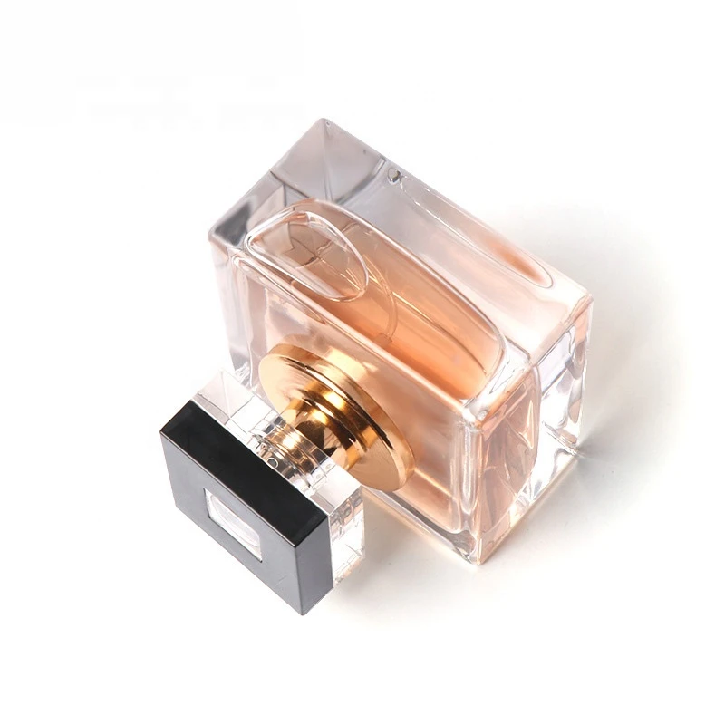 2021 Hot Clear 10Ml Glass Perfume Bottle Empty Glass Square Perfume Bottle With Spray