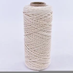 2021 Natural 100% Wall Hanging DIY 3 MM 4 MM 5 MM Crafts Knitting Macrame Cord Cotton Cord Cotton Macrame Rope
