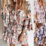 2021 New Fashion  Design Cute Dress Women Summer Half Sleeve Casual Summer Dresses