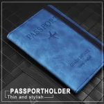 2021 New Trending PU Leather Passport Holder Travel Wallet In Bulk