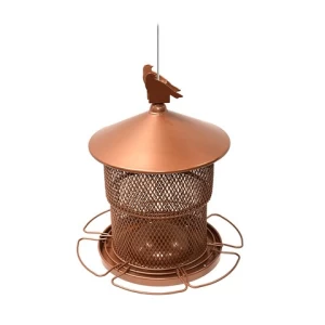 2022 new arrival telescopic squirrel proof metal wild bird feeders hanging for outdoor garden/backyard feeding birds