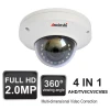 2.0MP 4In1 High Definition IR Fisheye Panoramic Dome Camera AHD/TVI/CVI/CVBS Video Output CCTV Camera Low Price CCTV Dome Camera
