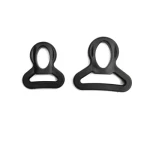 25 to 38mm Plastic Circle Head D Buckle Herringbone Adjustment D Buckle Triangle Ring Hook Connection Buckle