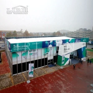 25x35m Cube Exhibition Activities Trade Show Tent with Glass Walls