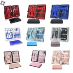 26pcs manicure pedicure set high quality pedicure kits wholesale single leather item package